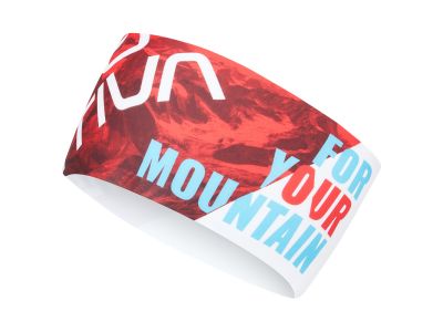 Owijka na głowę La Sportiva PROMO HEADBAND, biało-czerwona