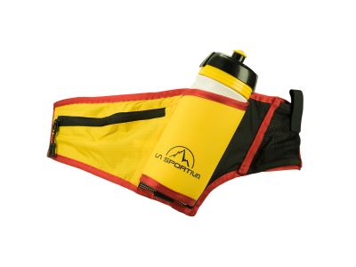 Centura de talie La Sportiva Trail Drink Belt, negru/galben