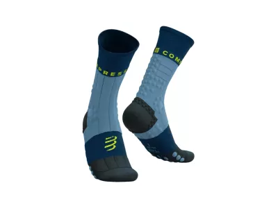 COMPRESSPORT Pro Racing Socks Winter Trail socks, denim/poseidon