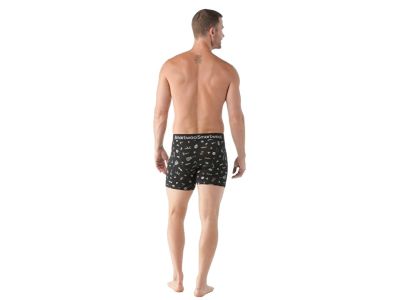 Smartwool M MERINO PRINT BB boxerky, black gone camping