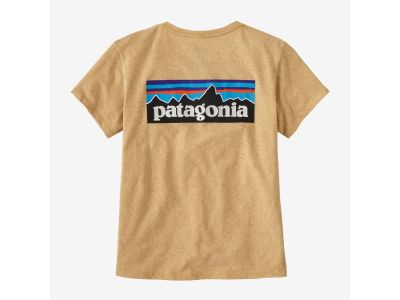 Patagonia P-6 Logo Responsibili-Tee women&#39;s t-shirt, beeswax tan