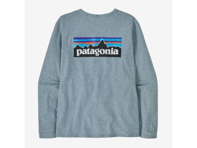 Patagonia Long-Sleeved P-6 Logo Responsibili-Tee women&#39;s t-shirt, thermal blue