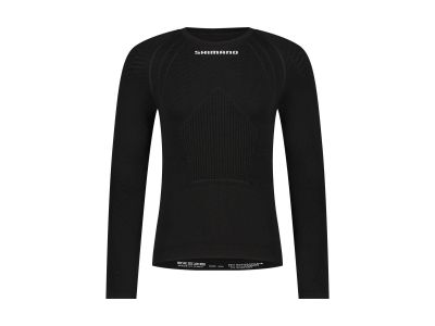 Cămașă Shimano VERTEX LONG BASE LAYER, neagră