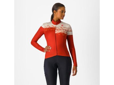 Castelli UNLIMITED W THERMAL 2 női mez, vörös okker