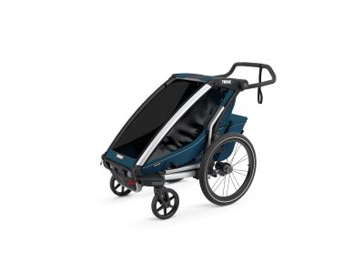 Thule Chariot Cross single stroller, aluminum/majolicablue