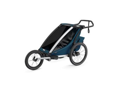 Thule Chariot Cross single stroller, aluminum/majolicablue