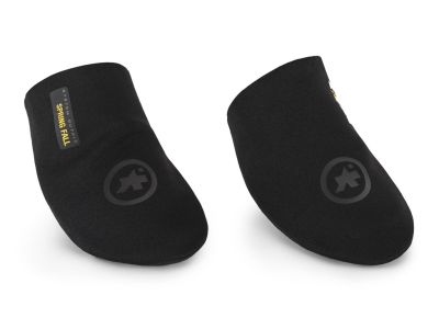 ASSOS Spring Fall Toe Cover EVO Fahrradschuhe-Überzüge, schwarze Serie