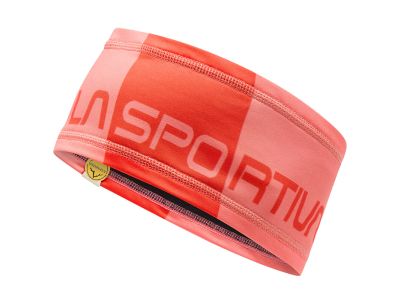 Owijka na głowę La Sportiva Diagonal Headband, flaming/pomidor wiśniowy czerwony