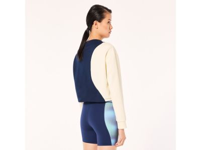 Hanorac de damă Oakley Pursuit Cruise Crop Sweatshirt, echipa bleumarin/alb arctic