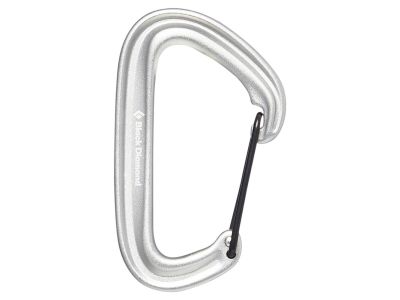 Black Diamond LiteWire Karabiner, hellgrau