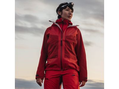 Lundhags Padje Light Waterproof women&#39;s jacket, lively red/mellow red