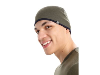 icebreaker Pocket Merino cap, moss/galaxy