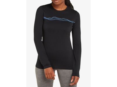 icebreaker Merino 200 Oasis Mountain Pulse women&#39;s T-shirt, black