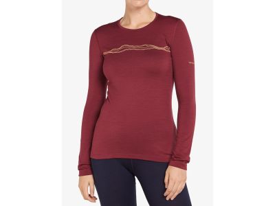 icebreaker Merino 200 Oasis Mountain Pulse women&#39;s shirt, port