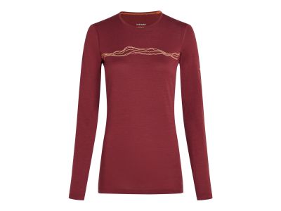 icebreaker Merino 200 Oasis Mountain Pulse women&#39;s shirt, port