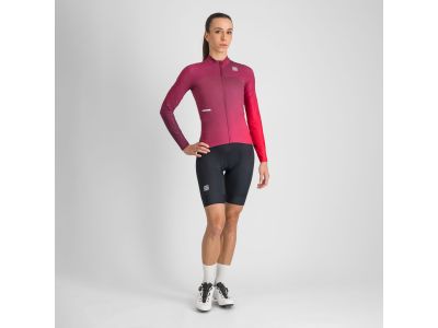 Damska koszulka rowerowa Sportful BODYFIT PRO THERMAL w kolorze malinowego fioletu