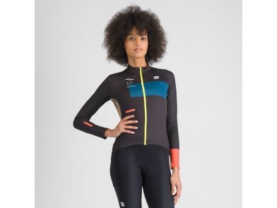 Sportful BREAKOUT SUPERGIARA THERMAL dámský dres, black teal blue pompelmo