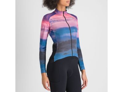 Sportful FLOW SUPERGIARA THERMAL women&#39;s jersey, blue pink