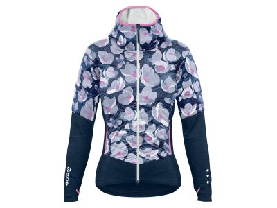 Crazy Trilogy Bedruckte Damenjacke, fallende Blume