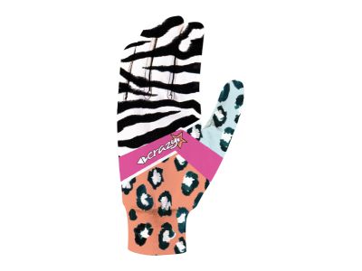 Crazy Touch Handschuhe, Schwarz/Zebra