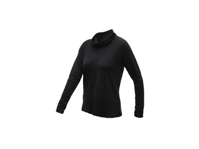 Tricou de damă Sensor MERINO BLEND, negru