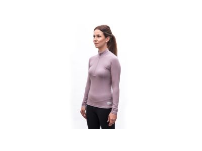 Tricou dama Sensor MERINO DF, violet mistic