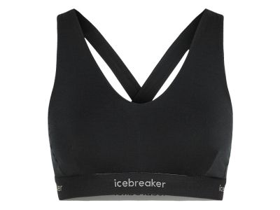 sutien icebreaker Merino 125 Cool-Lite Sprite Racerback, negru