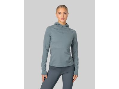 Johaug Discipline Tech Midlayer women&#39;s sweatshirt, Blue/Green