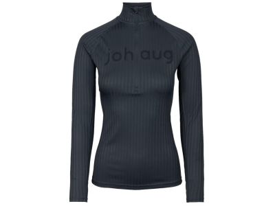 Tricou damă Johaug Rib Tech Half Zip, gri/albastru