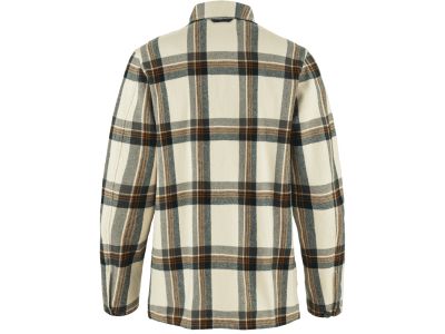 Cămașă Fjällräven Singi Flannel Overshirt M, alb cretă/bleumarin închis