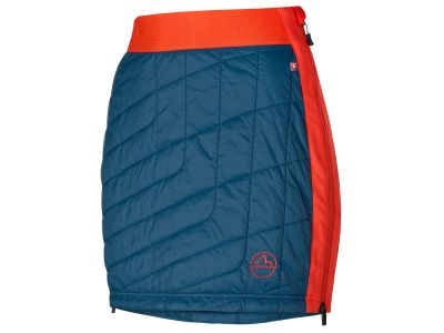 La Sportiva Warm Up Primaloft Skirt Women skirt, storm blue/cherry tomato