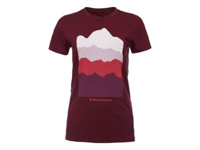 Black Diamond VISTA TEE women&#39;s t-shirt, bordeaux