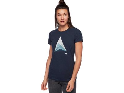 T-shirt damski Black Diamond MOUNTAIN TRANSPARENCY TEE, eclipse/wrzos