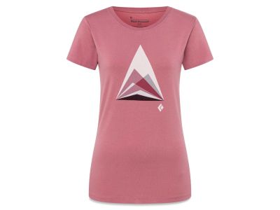 Black Diamond MOUNTAIN TRANSPARENCY TEE women&#39;s t-shirt, rosewood