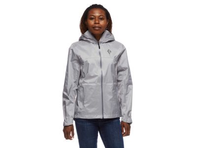 Black Diamond TREELINE RAIN SHELL Damenjacke, Zinn