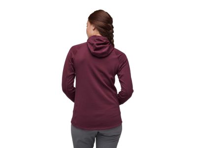 Hanorac dama Black Diamond COEFFICIENT QZ HOODY, blackberry