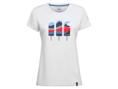 Tricou La Sportiva Icy Mountains Tricou dama, alb/moonlight