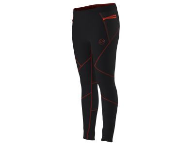 La Sportiva PRIMAL PANT Damskie legginsy w kolorze czarnym/pomidor wiśniowy czerwony