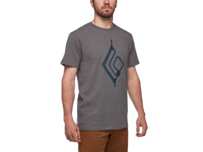 Black Diamond Rope Diamond Tee T-Shirt, charcoal heather