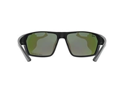 uvex Sportstyle 233 P Brille, schwarz matt/verspiegelt grün