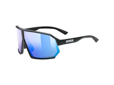 uvex sportstyle 237 cv okuliare, black matt/mirror blue