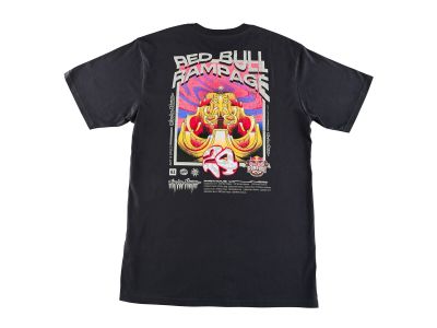 T-shirt Troy Lee Designs Red Bull Rampage Mind Melt, czarny