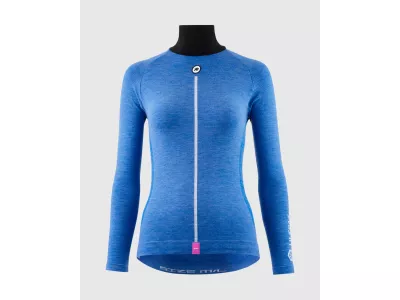 ASSOS Ultraz Winter LS Skin Layer P1 Damen-T-Shirt, Calypsoblau