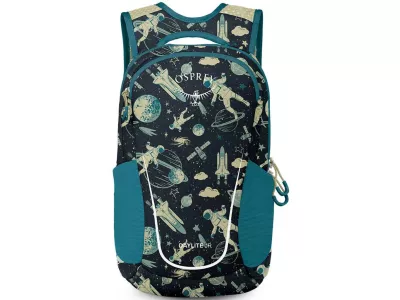 Osprey DAYLITE YOUTH PACK Junior detský batoh, 9 l, space travel print/antique blue