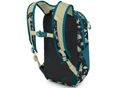 Osprey DAYLITE YOUTH PACK Junior detský batoh, 9 l, space travel print/antique blue