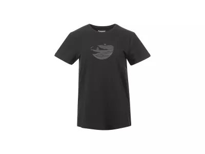 Bergans Nordmarka Damen-T-Shirt aus Bio-Baumwolle, Dark Shadow Grey/Dark Shadow Grey Sunset