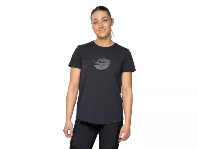 Bergans Nordmarka Damen-T-Shirt aus Bio-Baumwolle, Dark Shadow Grey/Dark Shadow Grey Sunset