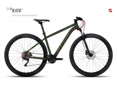 GHOST KATO 5 29&quot; verde/rosu, mountain bike model 2017