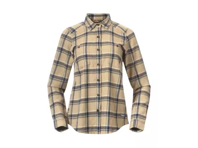 Bergans Tovdal dámska košeľa, warm sand/navy blue check