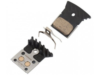 Shimano L04C brake pads, metallic, with cooling fins
